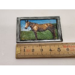 Billede af hest p kraftig karton (vintage)