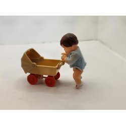 Dukkevogn i plastik (brugt)