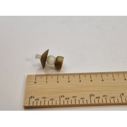 Lille olie lampe i metal og plastik (brugt)