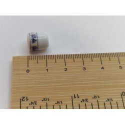 Krus i porceln med bl/lilla orkideer (ny)