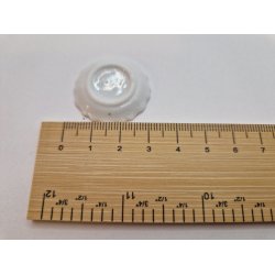 Rundt fad i porceln med bl/lilla orkideer (nyt)  2,8 cm 