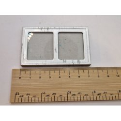 Dobbelt ramme i metal (brugt/lidt ridset)