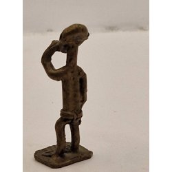 Afrikansk figur i metal (vintage)