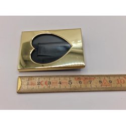 Ramme med glas i metal (brugt)