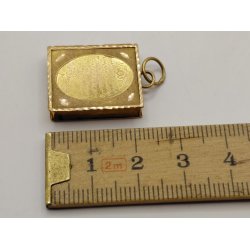 Bog i metal (vintage) 2,1 x 1,8 cm