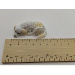 Sovende Golden retriever hvalp i resin (ny)