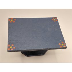 Spisebord i tr� (antik h�ndmalet)