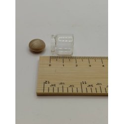 Krukke i glas med tr� l�g (ny)