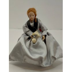 Strikket�j til dukke skala 1:12 (h�ndlavet)