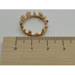 1 stk krone i guld eller s�lv. I metal (ny)