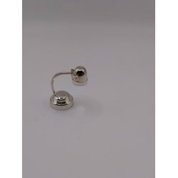 Bordlampe i metal (brugt med nyt batteri)