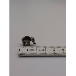 Meget lille elefant i metal (vintage) 1:24/1:16/1:12