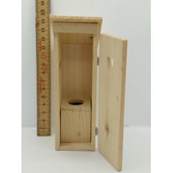 Das/ude toilet i tr� (h�ndlavet) 1:16