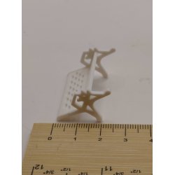 Meget lille b�nk i plastik (brugt) 1:24