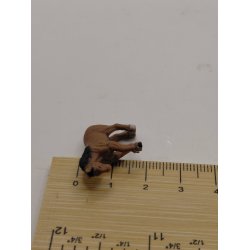 Meget lille hest i gummi (ny) 1:48