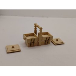 Sy kasse i umalet tr� (brugt) 1:12