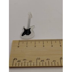 1 stk flad el guitar (ny) 1:16/1:18 M�l 5,2 x 1,5 x 0,2 cm