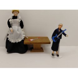 1 stk flad el guitar (ny) 1:16/1:18 M�l 5,2 x 1,5 x 0,2 cm