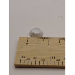 Hvidt stel med lyser�de blomster Askeb�ger/lille tallerken i porcel�n (brugt/som ny) 1:12