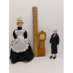 Gulv ur i tr� (vintage) 1:16