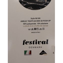 Festival str�mper. Amalie tights med push up (nye) Str 52/56