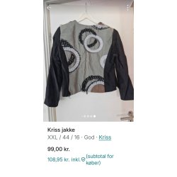Kort jakke fra Kriss str 44
