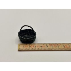 Sort flettet kurv (brugt)