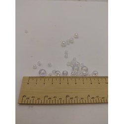 Pose med s�bebobler/perler i forskellige st�rrelser (nye)