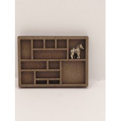 Meget lille zebra i metal (vintage)