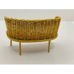 Sofa i flet (h�ndlavet) 1:12