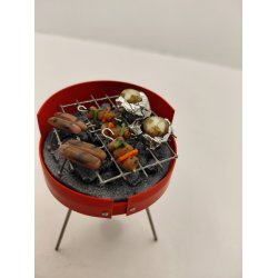 Have grill med indhold i original emballage. Delph Miniatured (ny) 1:12
