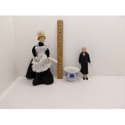 Stor blomster krukke i porcel�n (brugt)