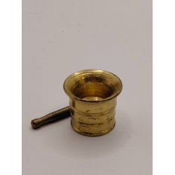 Krydderi morter med st�der i metal (vintage)