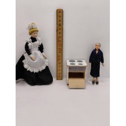 Komfur i tr� fra 1960'erne (vintage med patina)