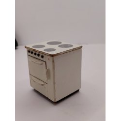 Komfur i tr� fra 1960'erne (vintage med patina)