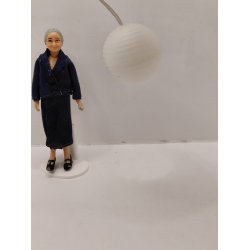 Ris "papirs" lampe. Lundby (brugt) 5V