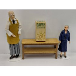 Havregryns (stor) �ske i kraftig karton. DANSK (vintage)