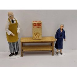 Havregryns (stor) �ske i kraftig karton. DANSK (vintage)