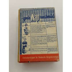 Nap vaskepulver stor �ske i kraftig karton. DANSK (vintage)