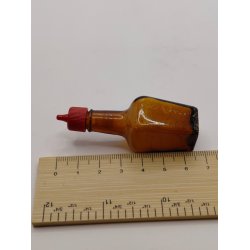 Stor Maggi flaske uden label i glas (vintage) 6,5 x 2 cm