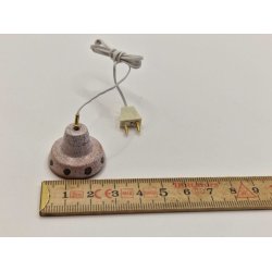 Keramik Loftlampe til dukkehus scala 1:12 (hndlavet)