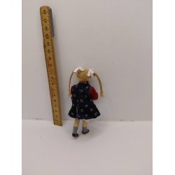 Dukke pige scale 1:12 (brugt) 10,5 cm