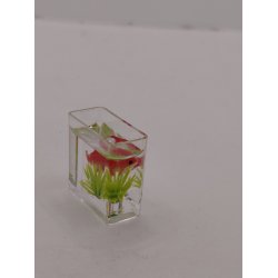 Akvarie i plastik (nyt) 2,6 x 2,5 cm