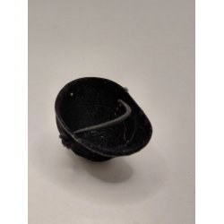 Ride hjelm i velour til dukke scala 1:12 (brugt/som ny) � 2,5 cm