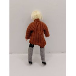 Dukke. Caco (brugt/t�j lidt defekt) H 12,7 cm