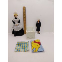 Barneseng i plastik inkl senget�j (vintage)