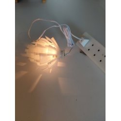 Kogle lampe 1:12. 12 volt (h�ndlavet) 
