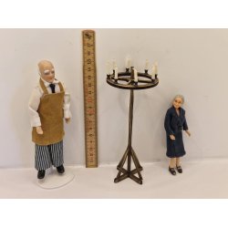 Lysestage p fod inkl lys (hndlavet)