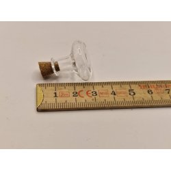 Karaffel i glas med korkprop (ny)