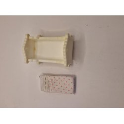 Vugge inkl sengetj (brugt)